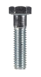 3/8 in. Dia. x 1-1/2 in. L Heat Treated Zinc Steel Hex H