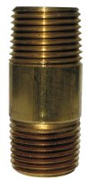 1-1/4 in. MPT Red Brass Nipple