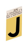 1-1/2 in. Black Aluminum Self-Adhesive Letter J 1 pc.