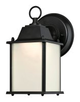 Black Textured Switch LED Lantern Fixture