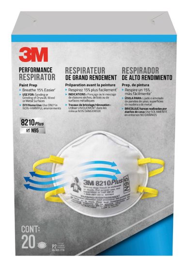 N95 Respirator White 20 pk