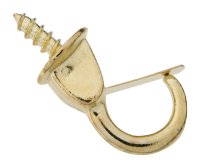 National Hardware Bright Brass Gold Steel 7/8 in. L Safety Cup H