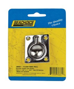 Seachoice Chrome-Plated Brass 1-3/4 in. L X 1-1/2 in. W Flush Ri