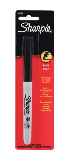 Black Fine Tip Permanent Marker 1 pk