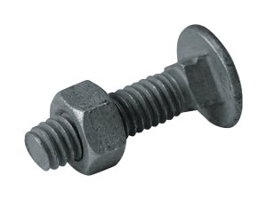 .709 in. H Galvanized Silver Steel Carriage Bolts