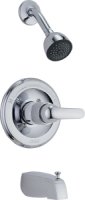 Single-Handle 1-Spray Tub and Shower Faucet in Chrome w/ Valve