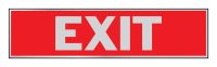 English Red Informational Sign 2 in. H x 8 in. W