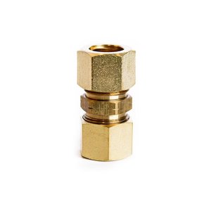 (image for)  1/2 in. Compression X 1/2 in. D Compression Yellow Brass Union