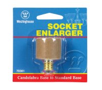 Candelabra to Standard Base Socket Adapter 1 pk