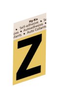 1-1/2 in. Black Aluminum Self-Adhesive Letter Z 1 pc.