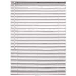 35 in. W x 60 in. L White 1 in. Aluminum Mini Blind