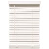 39 in. W x 48 L White 2 in. Smooth Wood Blind