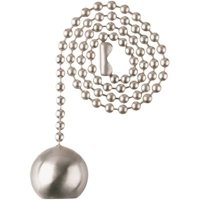 Brushed Nickel Ball Pull Chain