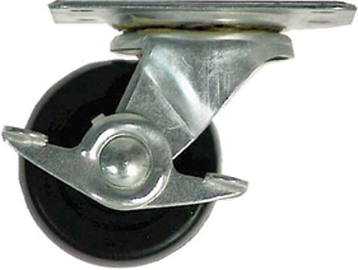 2-1/2 in. Dia. Swivel Soft Rubber Caster 100 lb. 1 pk