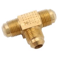 (image for)  3/8 in. Male Flare in. X 3/8 in. D Male Flare Gold Brass Tee