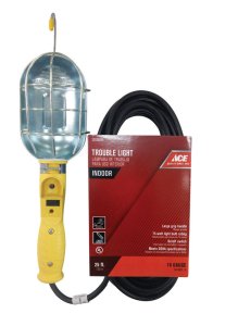 75 watt 25 ft. 16/3 SJT Incandescent Trouble Light