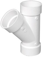 Schedule 40 2 in. Hub x 2 in. Dia. Hub PVC Wye