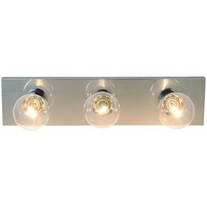 18 in. Vanity Lighting Strip in Brushed Nickel 3-Bulb