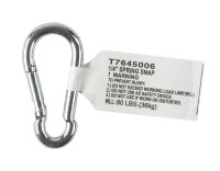 Zinc-Plated Steel Spring Snap 80 lb. 2 in. L