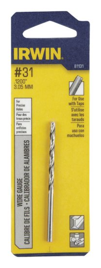 #31 x 2-3/4 in. L High Speed Steel Wire Gauge Bit 1 pc.