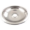 (image for) Drip Pan fits Whirlpool Ranges in Chrome, 8 in. 6 Pack