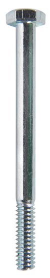 1/4 in. Dia. x 3 in. L Zinc Plated Steel Hex Bolt 100 pk