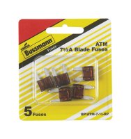7.5 amps ATM Blade Fuse 5 pk