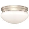 (image for) 9 in. Brushed Nickel Integrated LED Flushmount