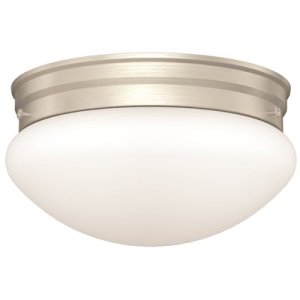 9 in. Brushed Nickel Integrated LED Flushmount