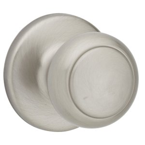 Satin Nickel Steel Passage Door Knob Cove Clamshell Pack