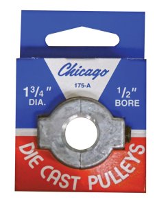 1 3/4 in. Dia. Zinc Single V Grooved Pulley