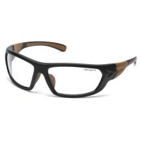 Carhartt Carbondale Anti-Fog Safety Glasses Clear Lens Black/Tan