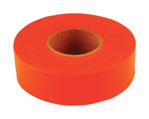 150 ft. L x 1.2 in. W Polyvinyl Flagging Tape Fluore