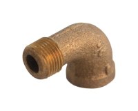 1 in. FPT x 1 in. Dia. MPT Brass 90 Degree Street Elbow