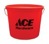 Red 5 qt. Plastic Bucket