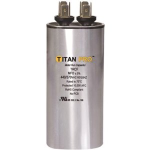 7.5 MFD 370/440 VAC Round Motor Run Capacitor