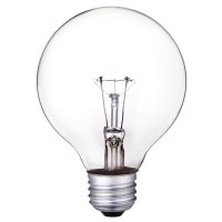 (image for) 25 W G25 Globe Incandescent Bulb E26 (Medium) Clear 1 pk