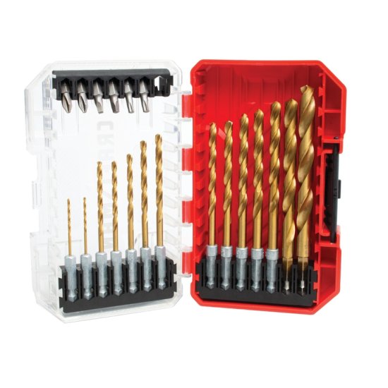 Titanium Drill and Driver Bit Set 21 pc