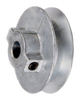 4 in. Dia. Zinc Single V Grooved Pulley