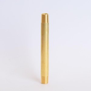 (image for)  1/8 in. MPT X 1/8 in. D MPT Yellow Brass Nipple 3-1/2 in. L