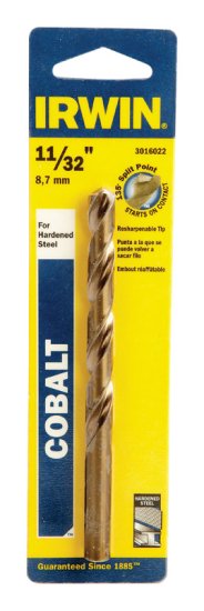 11/32 in. x 4-3/4 in. L Cobalt Steel Drill Bit 1 pc.