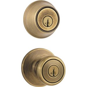 Combo Pack Featuring SmartKey Security Antique Brass