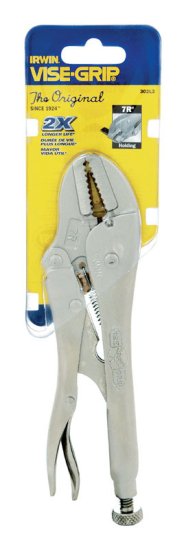 7 in. Alloy Steel Locking Pliers Gray 1 pk