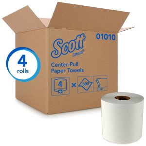 Scott Center Pull Towels 500 sheet 2 ply 4 pk