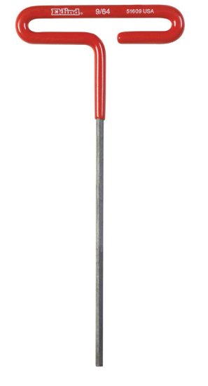 9/64" SAE T-Handle Hex Key 6 in. 1 pc.