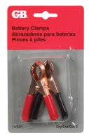Insulated Wire Battery Clamps Multicolored 2 pk