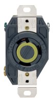 30 amps 125 V Single Black Locking Receptacle L5-30R 1 pk