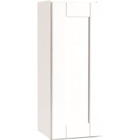 Shaker Satin White Assembled Wall Cabinet 12 x 30 x 12