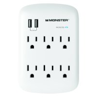 6 outlets Surge Protector White 1200 J