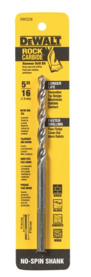 5/16 in. x 6 in. L Carbide Tipped Percussion Drill Bit 1